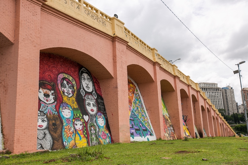Grafite nos Arcos do Jânio